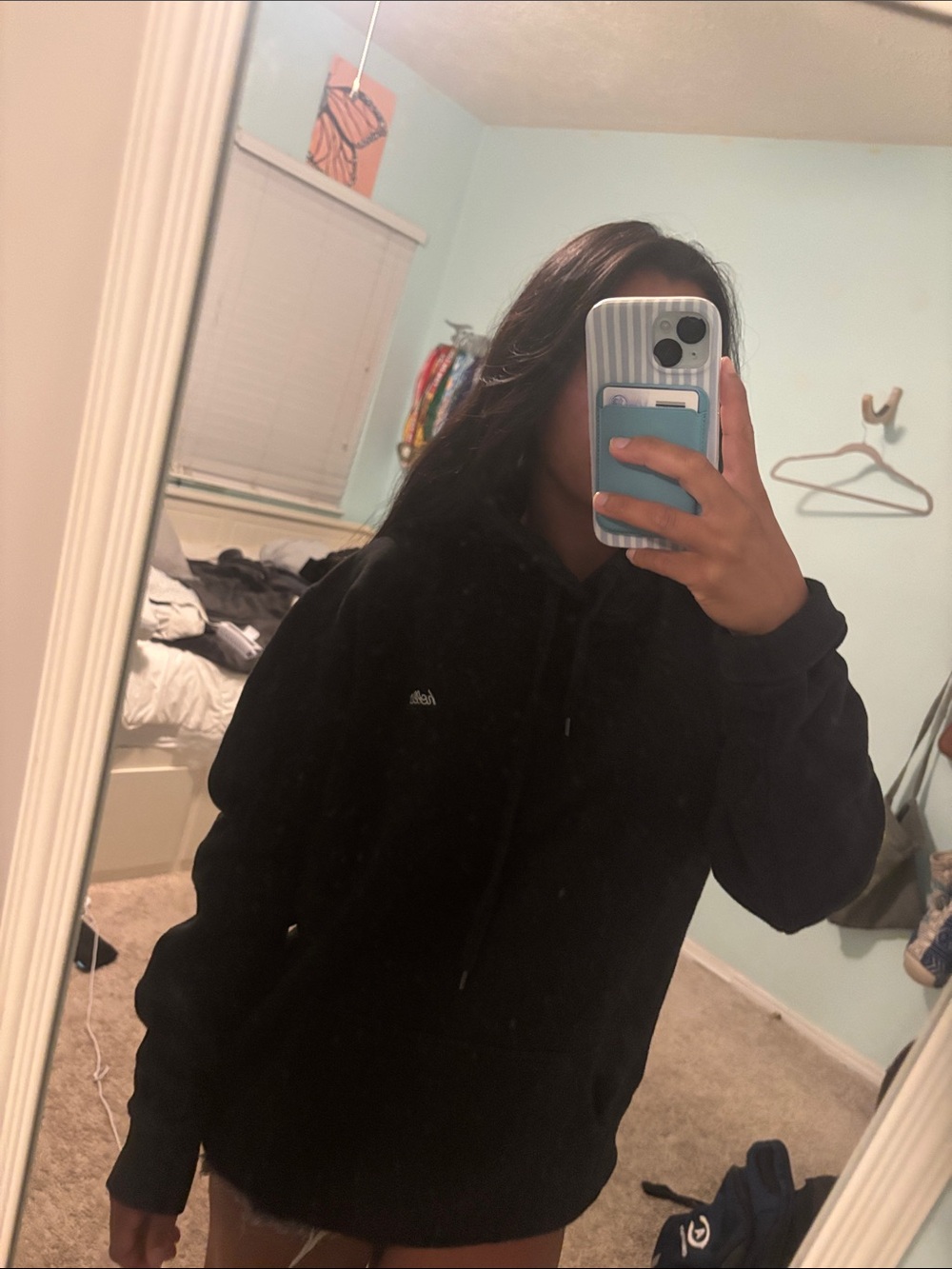 Black Women's Hooded Sweatshirt - Classic Cozy Pullover